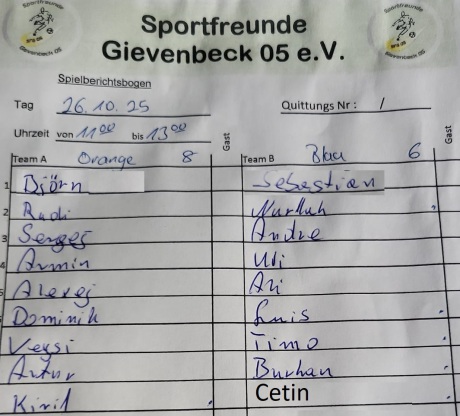 28. Spieltag (26.10.2025, Grüner Finger)